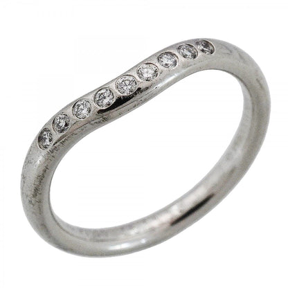 Tiffany & Co Ring T Cube Band Platinum Diamond