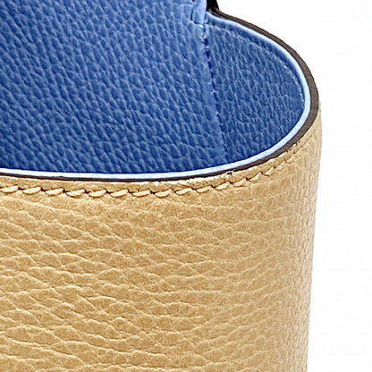 Gucci Tote Swing Leather Beige Blue Gold — view 8