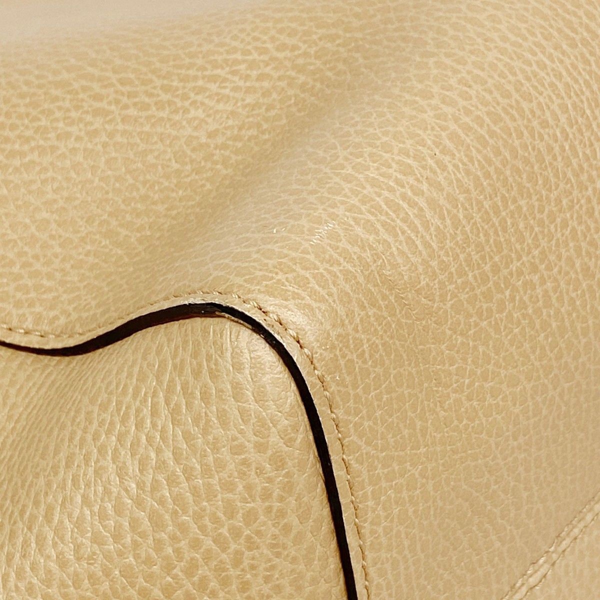 Gucci Tote Swing Leather Beige Blue Gold — view 9