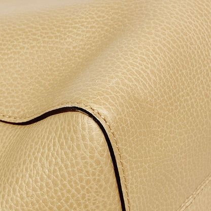 Gucci Tote Swing Leather Beige Blue Gold — view 9