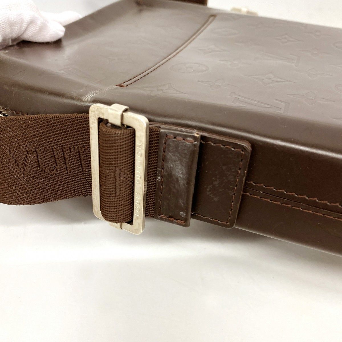 Louis Vuitton Shoulder Bag Monogram Glace Leather Bobbi Cafe — view 7