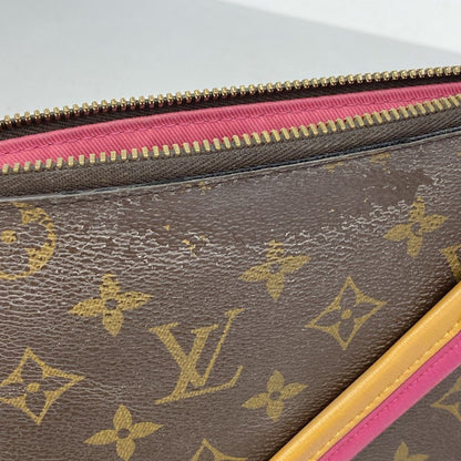 Louis Vuitton Shoulder Bag Monogram Loretta Brown Hot Pink — view 7