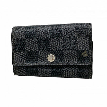 Louis Vuitton Key Case Damier Graphite Multicles 6 Black Key Holder