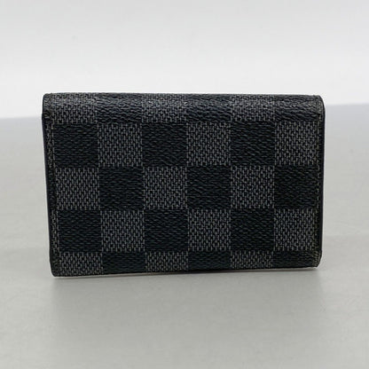Louis Vuitton Key Case Damier Graphite Multicles 6 Black Key Holder — view 7