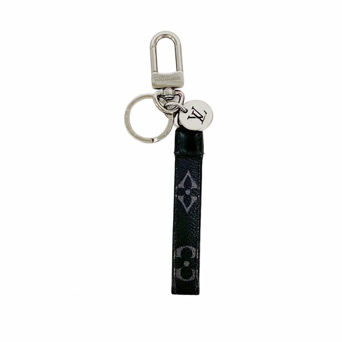 Louis Vuitton Key Holder Charm Monogram Eclipse Dragon Black