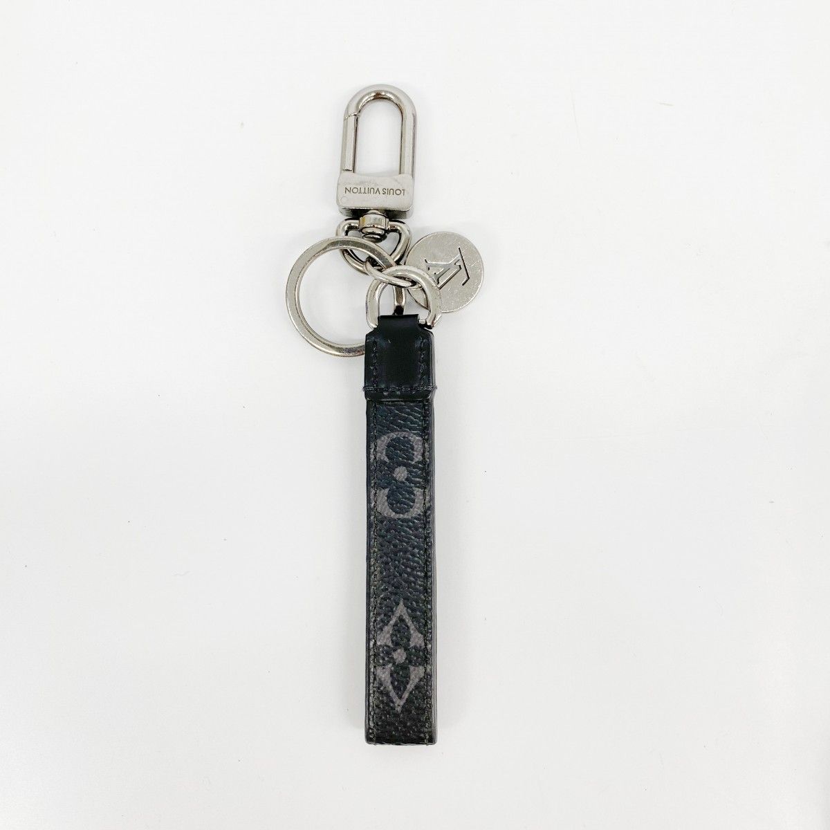 Louis Vuitton Key Holder Charm Monogram Eclipse Dragon Black — view 6