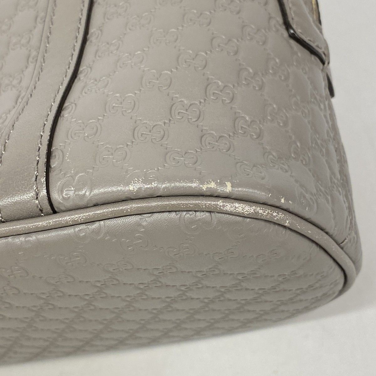 Gucci Handbag Guccissima Leather Gray Gold 2-Way — view 6