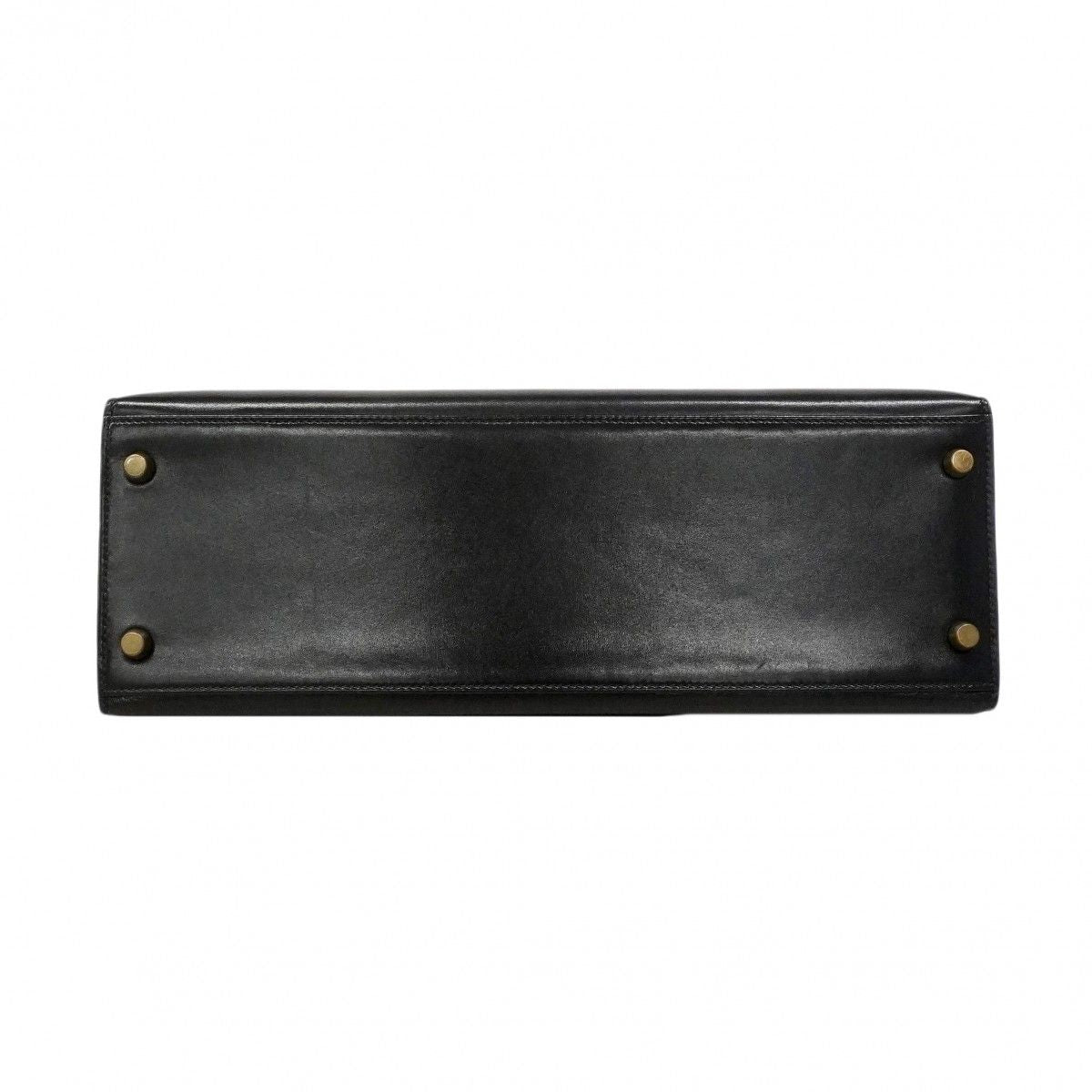 Hermes Handbag Kelly 32 Box Calf Black Gold 2-Way — view 3