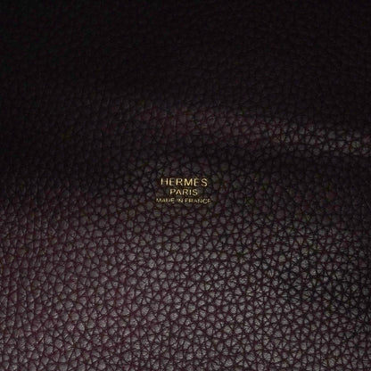 Hermes Handbag Picotin Lock Eclat MM Taurillon Clemence Swift Purun Orange — view 5