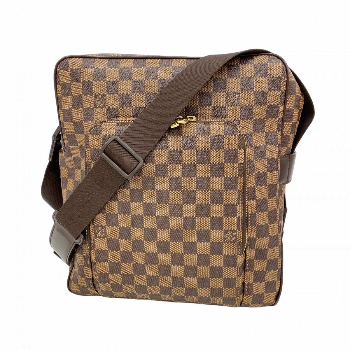 Louis Vuitton Shoulder Bag Damier Olaf GM Ebene