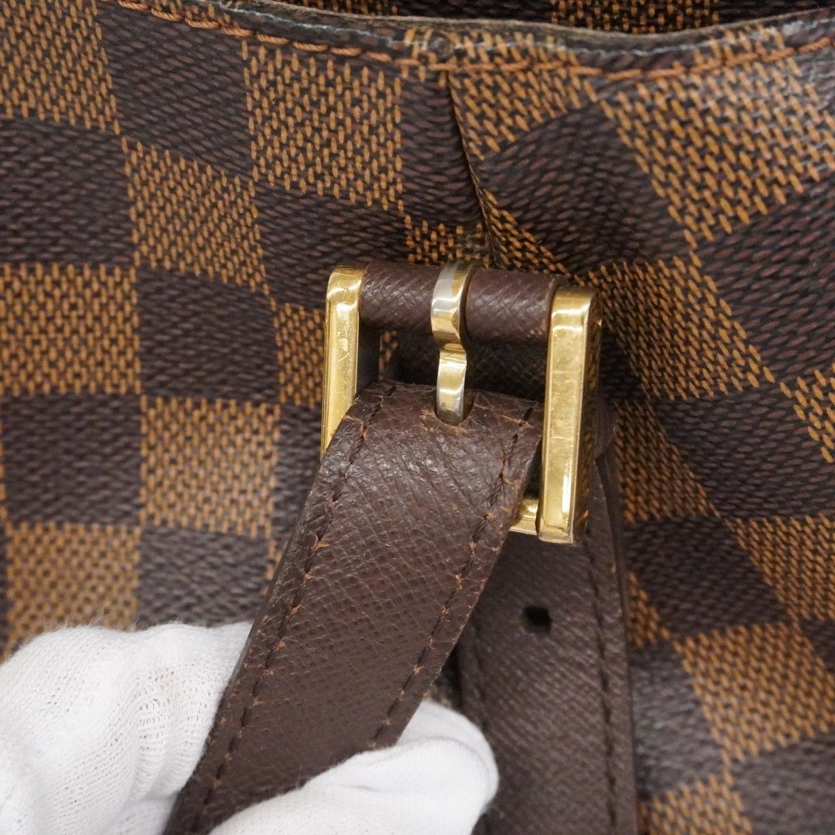 Louis Vuitton Shoulder Bag Damier Belem MM Ebene — view 8