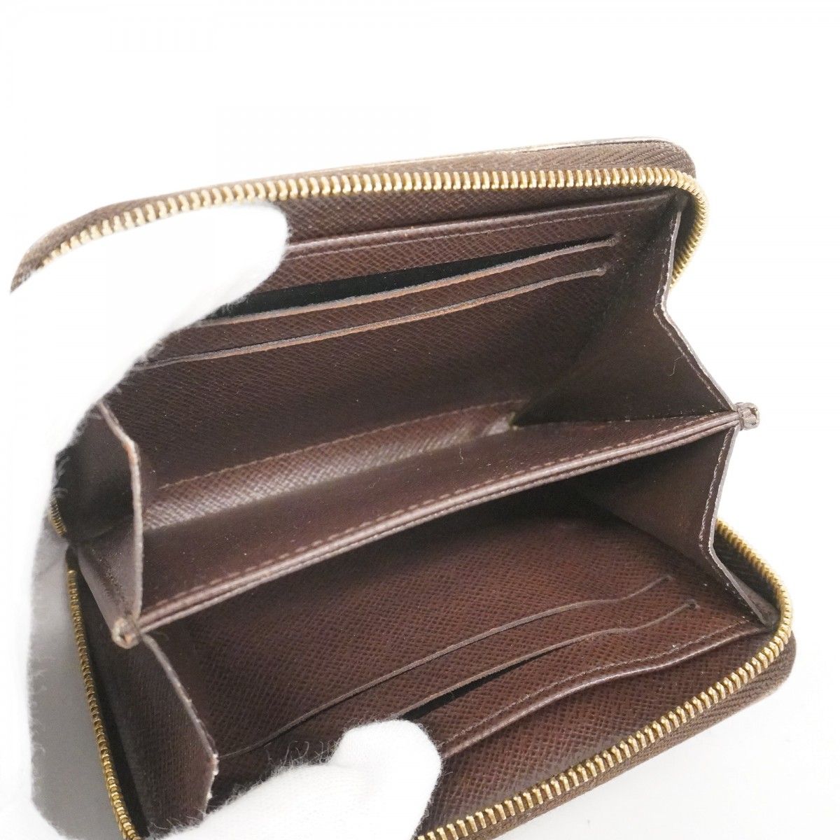 Louis Vuitton Coin Case Damier Zippy Purse Ebene — view 3