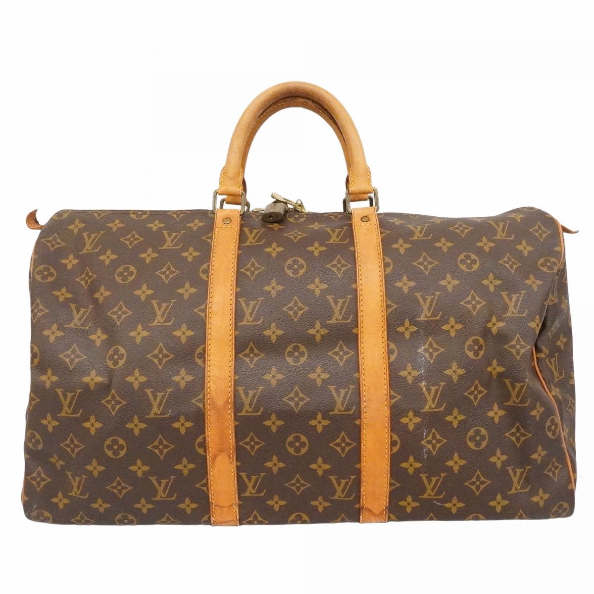 Louis Vuitton Boston Bag Monogram Keepall 50 Brown