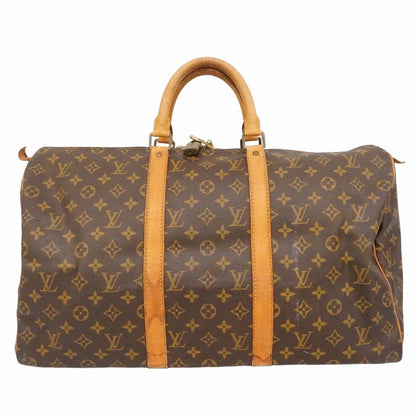 Louis Vuitton Boston Bag Monogram Keepall 50 Brown