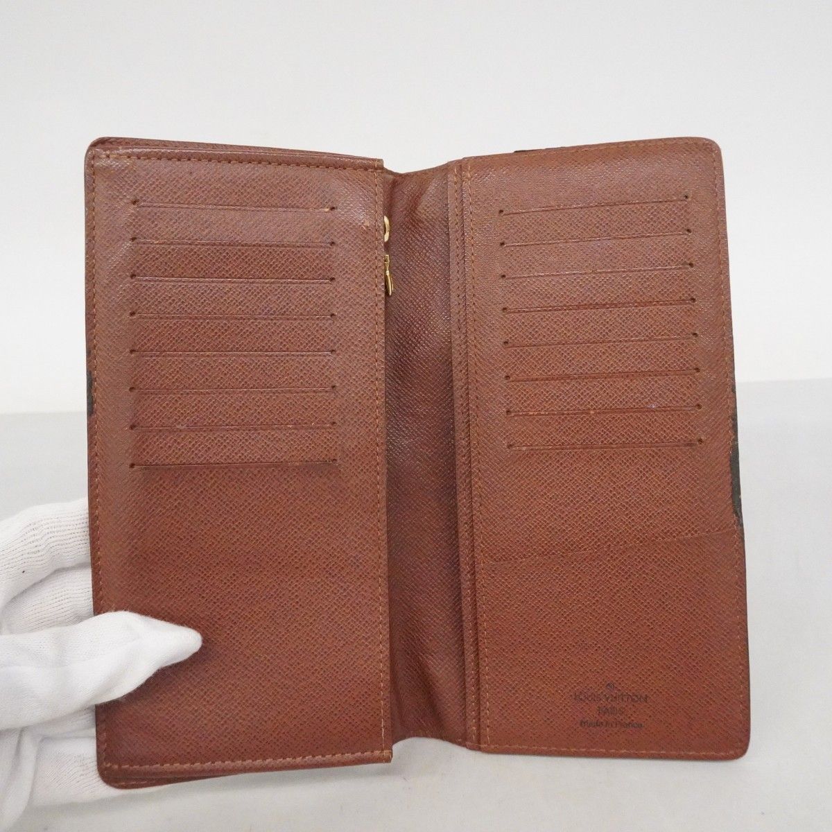 Louis Vuitton Wallet Monogram Portefeuille Brazza Brown — view 3