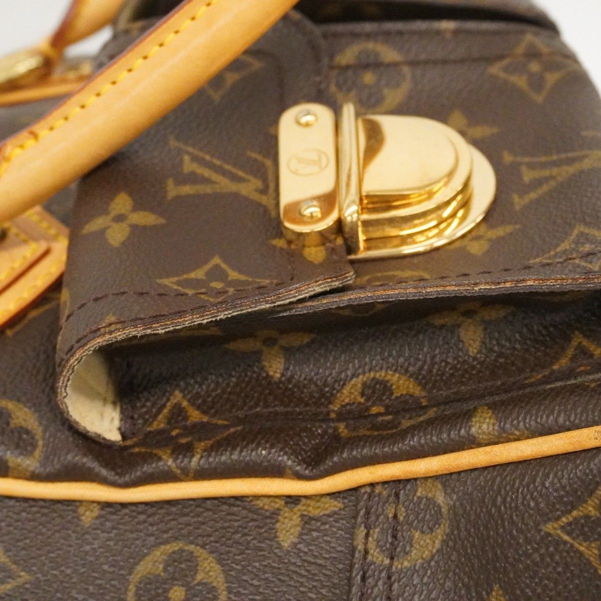 Louis Vuitton Handbag Monogram Manhattan PM Brown — view 7