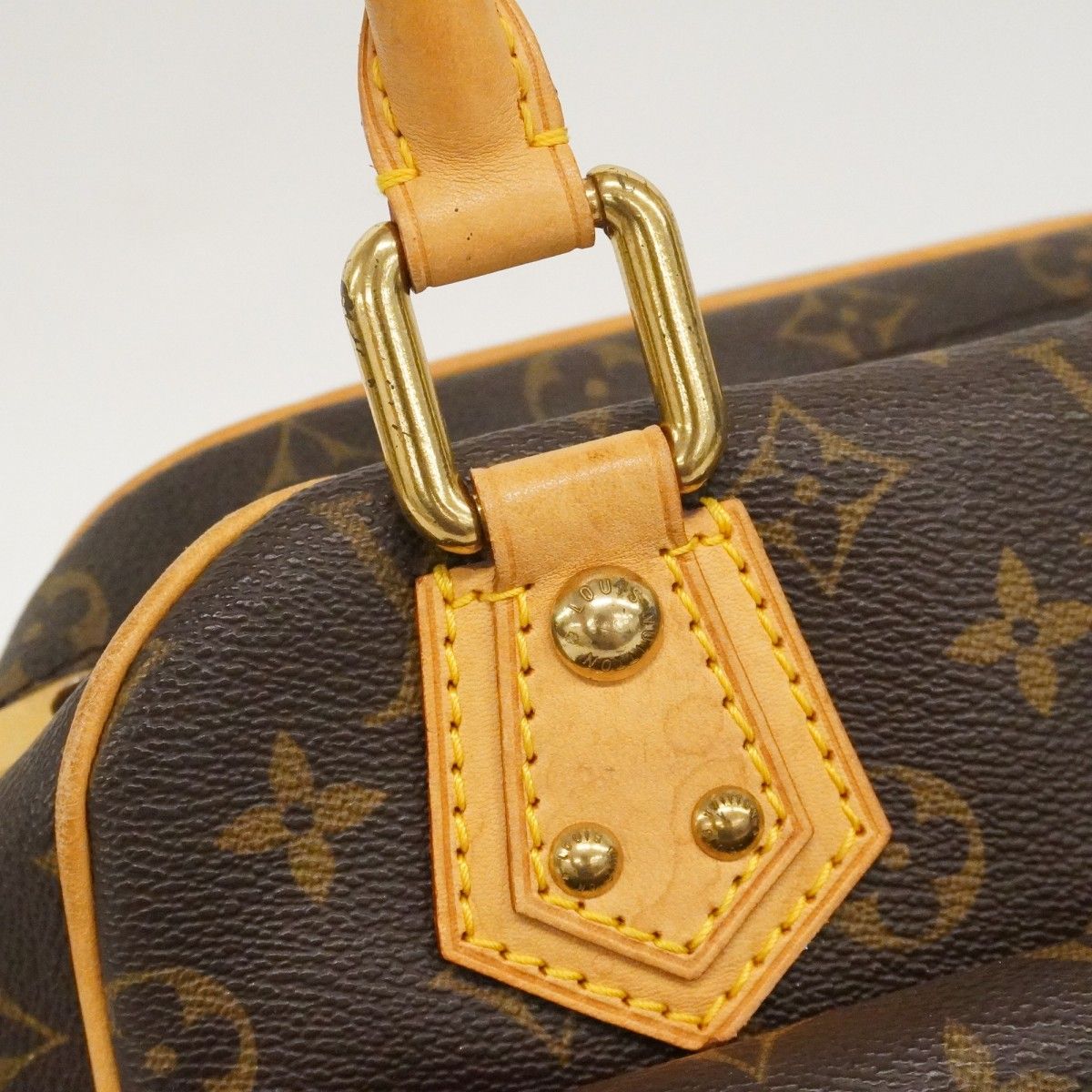 Louis Vuitton Handbag Monogram Manhattan PM Brown — view 8
