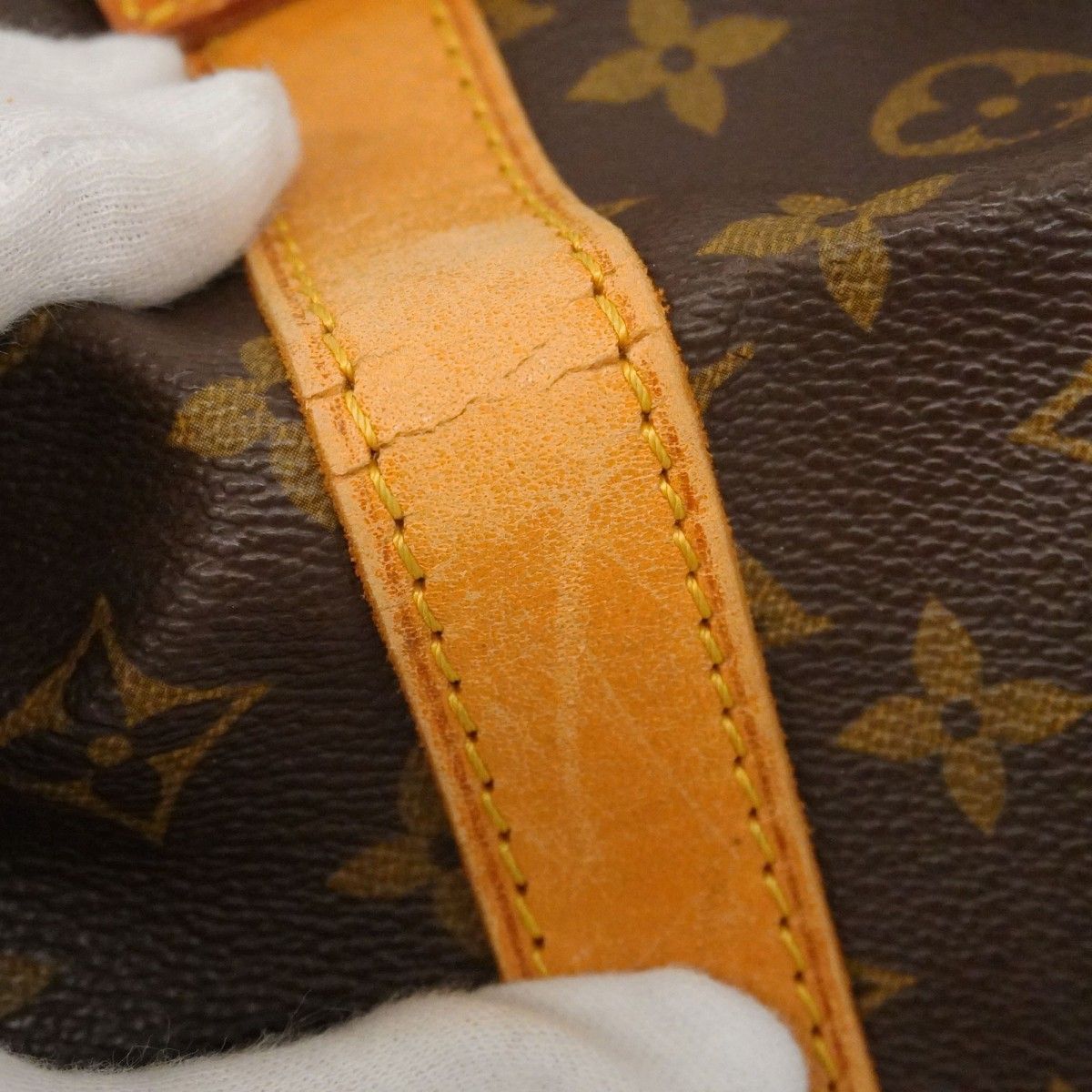 Louis Vuitton Boston Bag Monogram Sac Spool 55 Brown — view 7