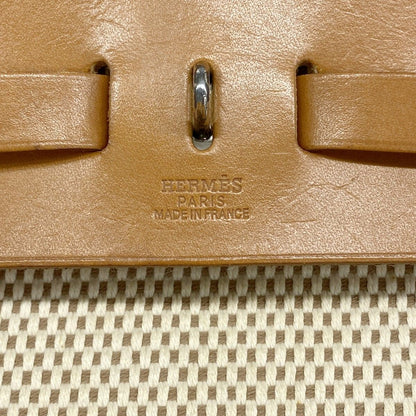 Hermes Backpack Herbag a Dos PM Toile GM Natural Silver — view 5