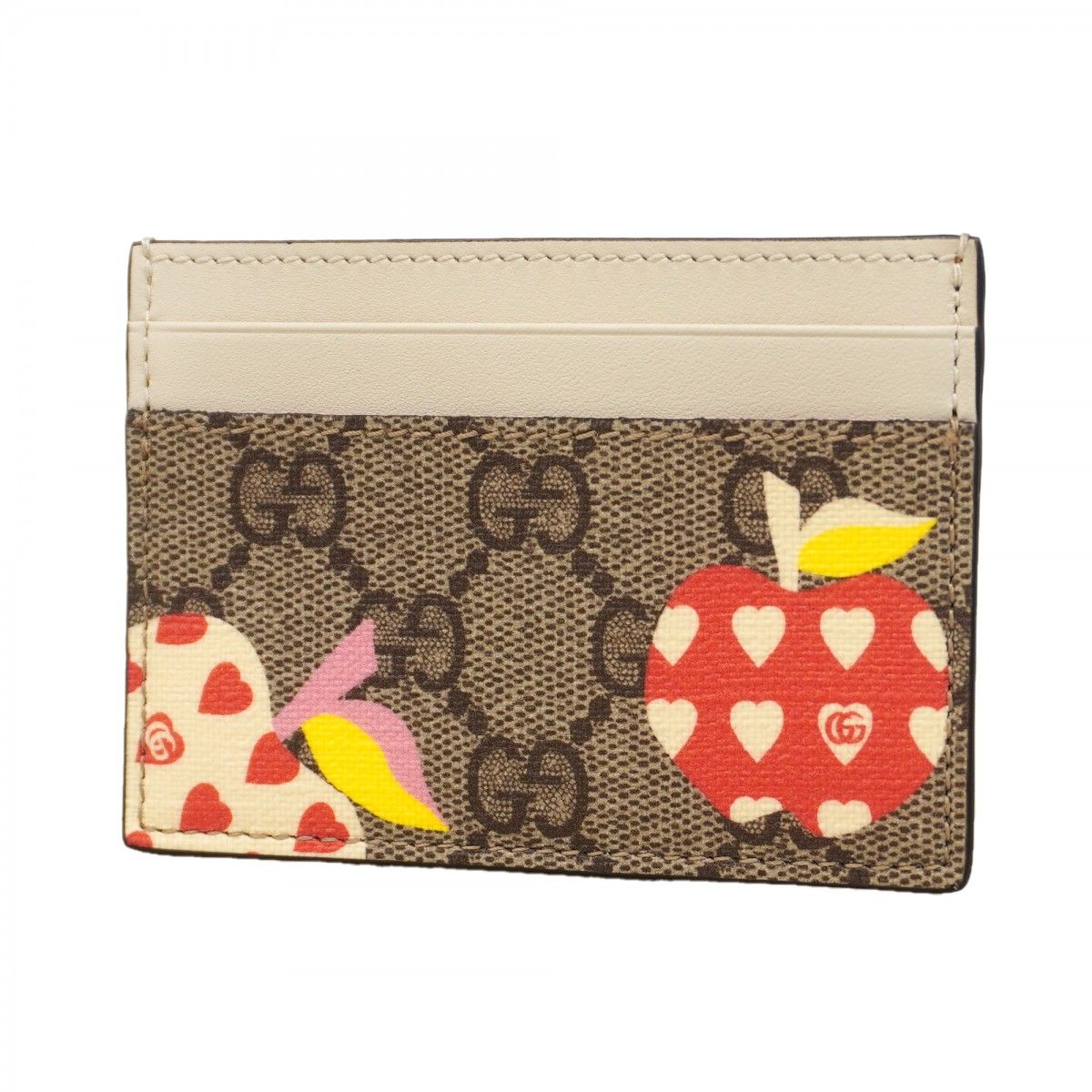 Gucci Card Case GG Canvas Abbey Brown White