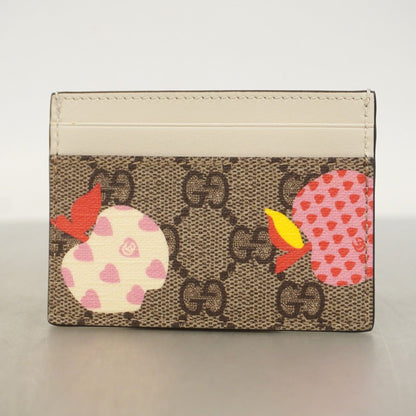 Gucci Card Case GG Canvas Abbey Brown White — view 8