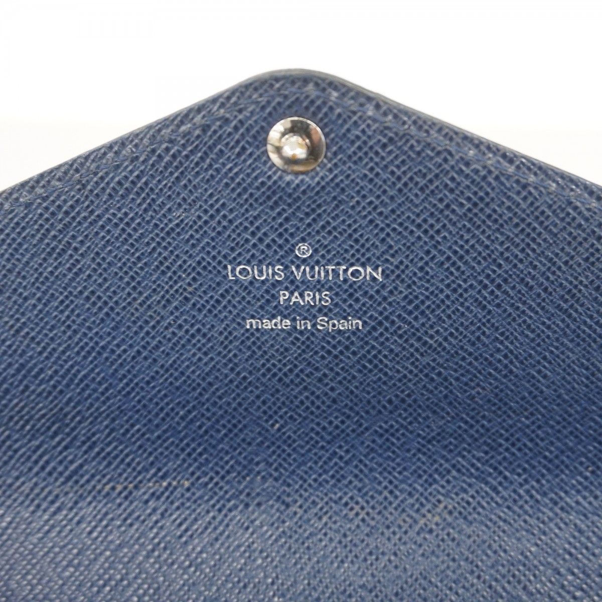 Louis Vuitton Trifold Wallet Monogram Epi Portefeuille Marie le Long Andigo Blue — view 5