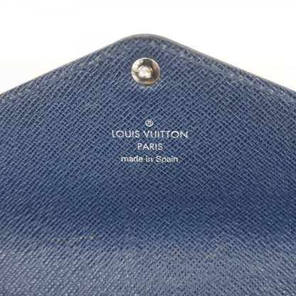 Louis Vuitton Trifold Wallet Monogram Epi Portefeuille Marie le Long Andigo Blue — view 5