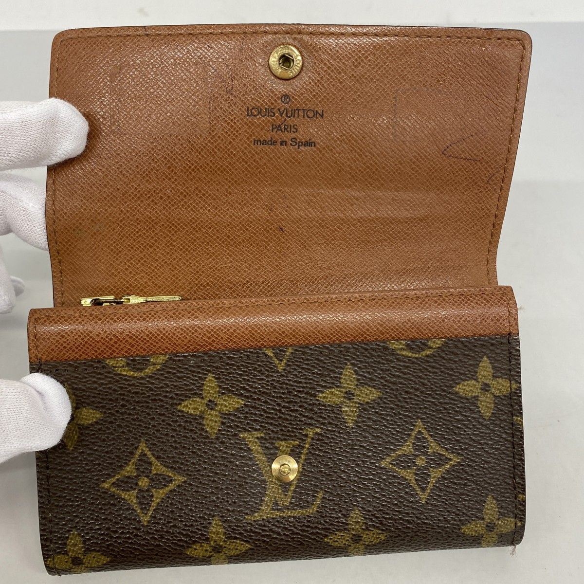Louis Vuitton Key Holder Monogram Porte-Monnaie Gip Brown — view 3