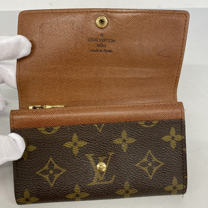 Louis Vuitton Key Holder Monogram Porte-Monnaie Gip Brown — view 3