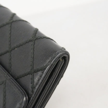 Chanel Wallet Wild Stitch Lambskin Black Silver — view 6