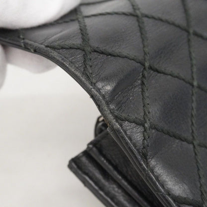 Chanel Wallet Wild Stitch Lambskin Black Silver — view 5