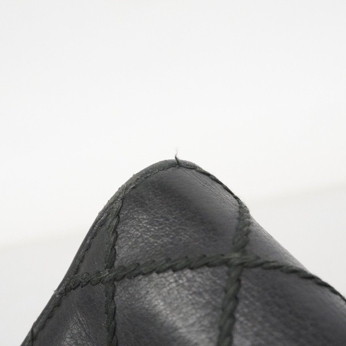 Chanel Wallet Wild Stitch Lambskin Black Silver — view 7