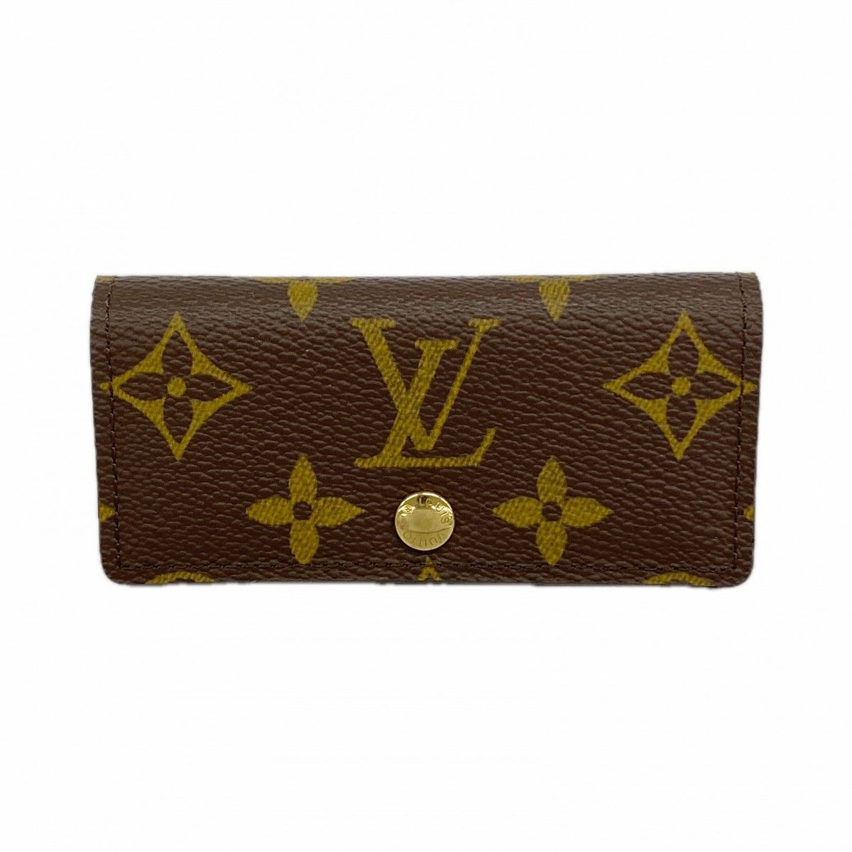 Louis Vuitton Key Case Monogram Multicles 4 Brown Key Holder