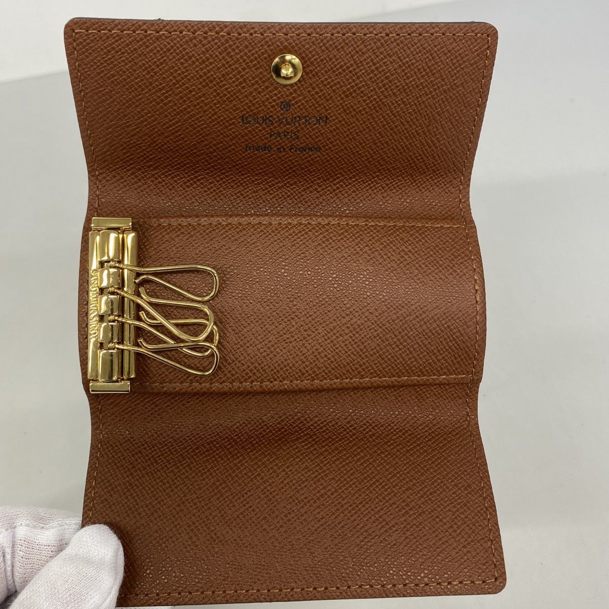 Louis Vuitton Key Case Monogram Multicles 4 Brown Key Holder — view 3