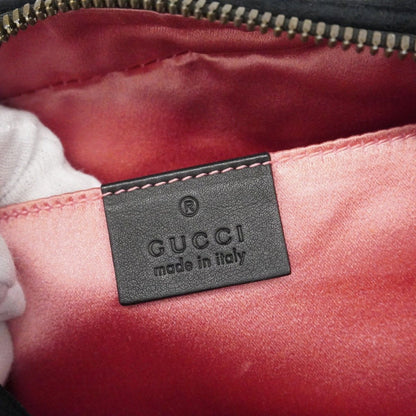 Gucci Shoulder Bag GG Marmont Suede Black Gold — view 5