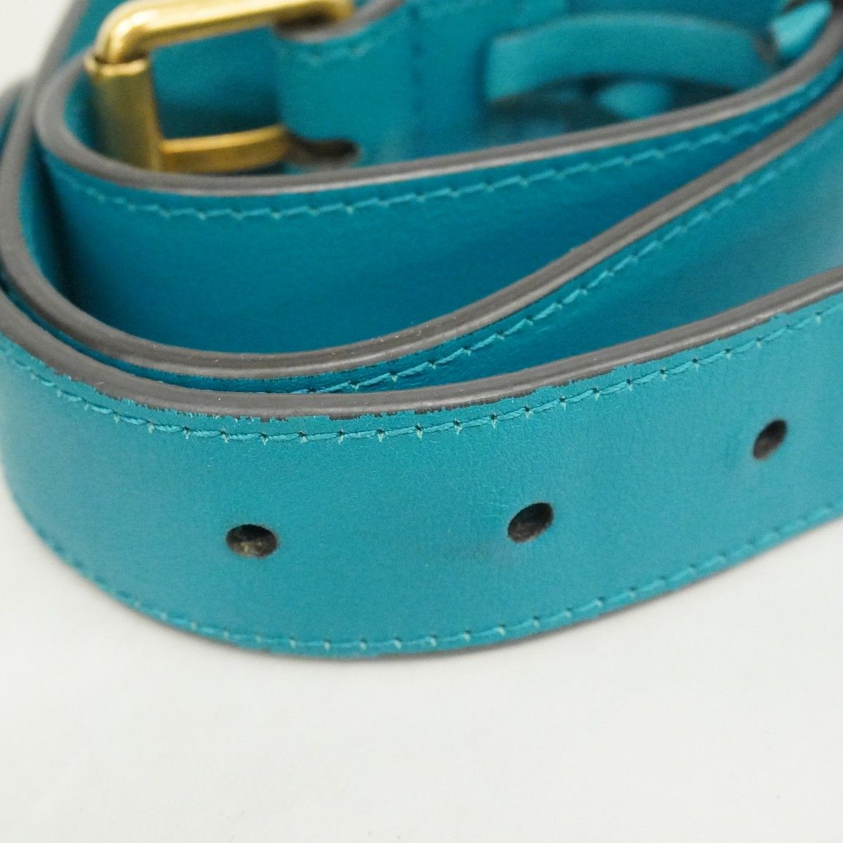 Gucci Waist Bag GG Marmont Suede Emerald Green Gold — view 9