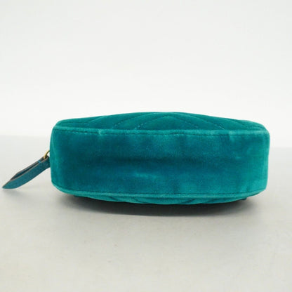 Gucci Waist Bag GG Marmont Suede Emerald Green Gold — view 3