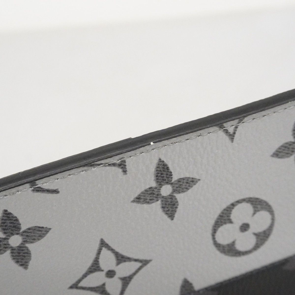 Louis Vuitton Wallet Monogram Eclipse Split Portefeuille Brazza Black Silver — view 7