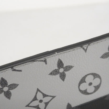 Louis Vuitton Wallet Monogram Eclipse Split Portefeuille Brazza Black Silver — view 7