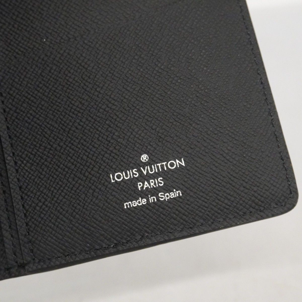 Louis Vuitton Wallet Monogram Eclipse Split Portefeuille Brazza Black Silver — view 4