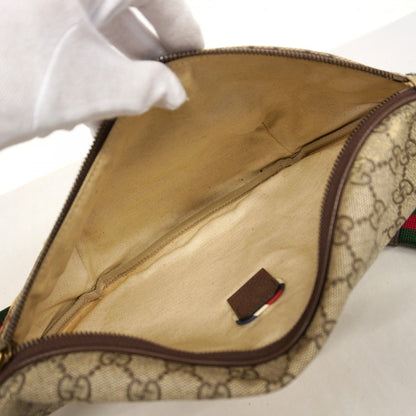 Gucci Waist Bag GG Supreme Sherry Line Brown Gold — view 4