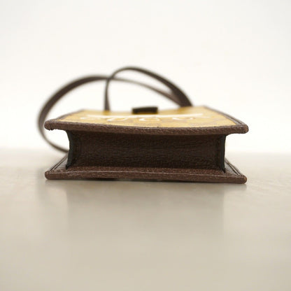 Gucci Smartphone Shoulder GG Crystal Adidas Brown Gold — view 3