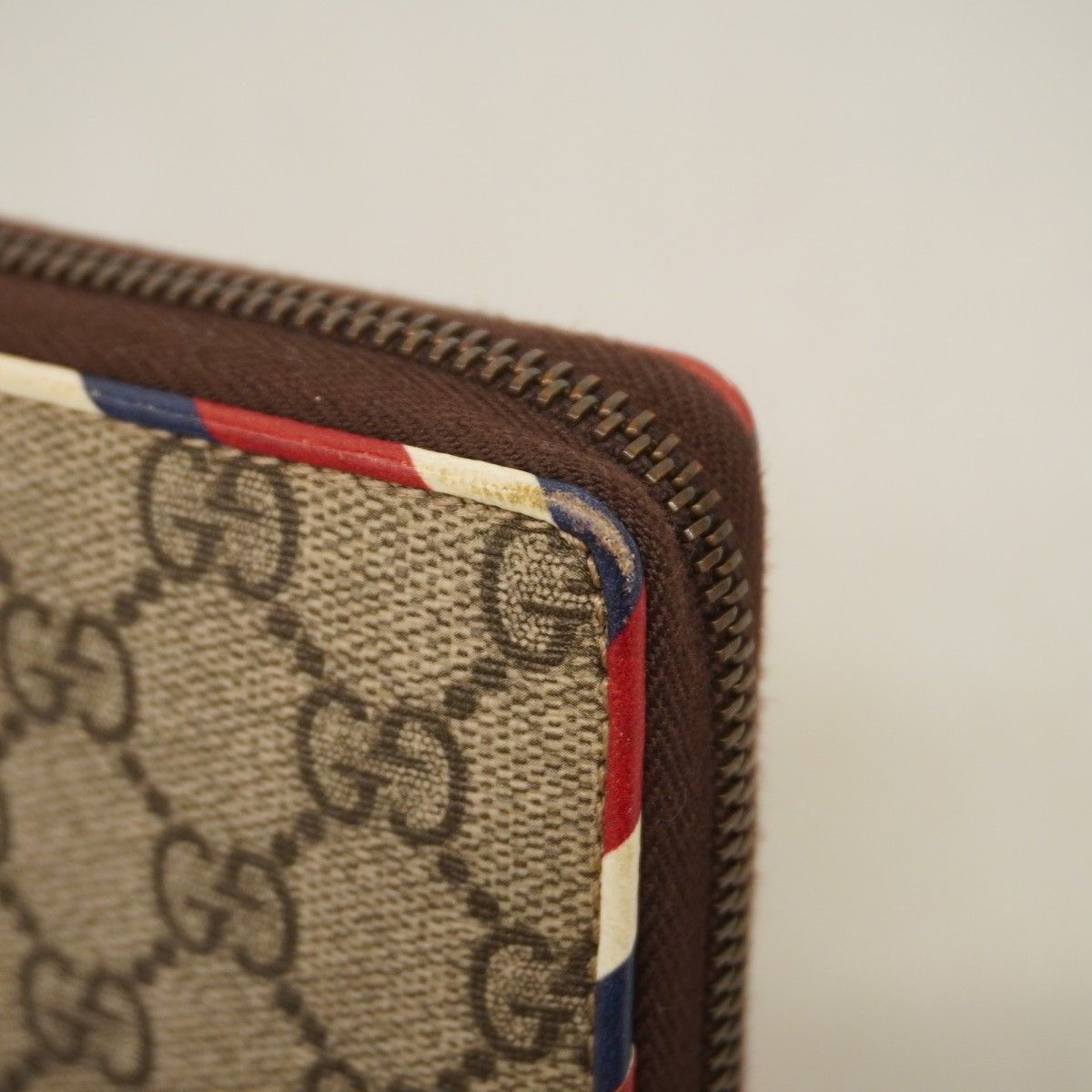 Gucci Wallet GG Supreme Brown Gold — view 7