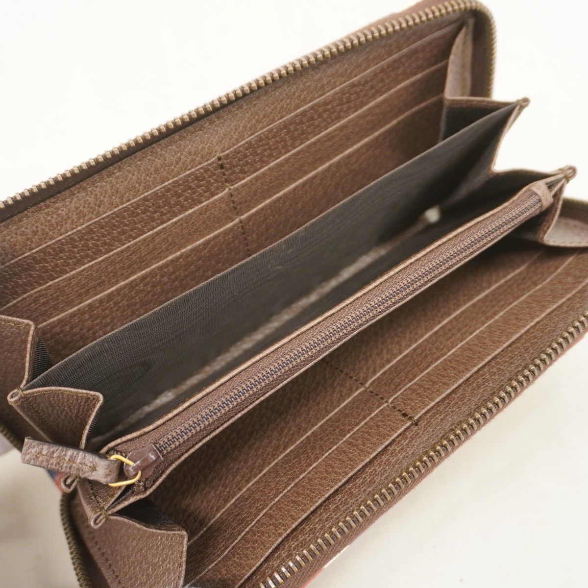 Gucci Wallet GG Supreme Brown Gold — view 4