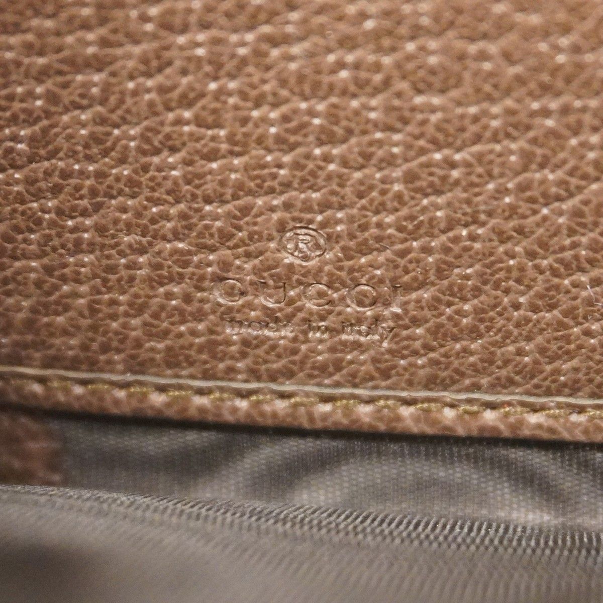 Gucci Wallet GG Supreme Brown Gold — view 5