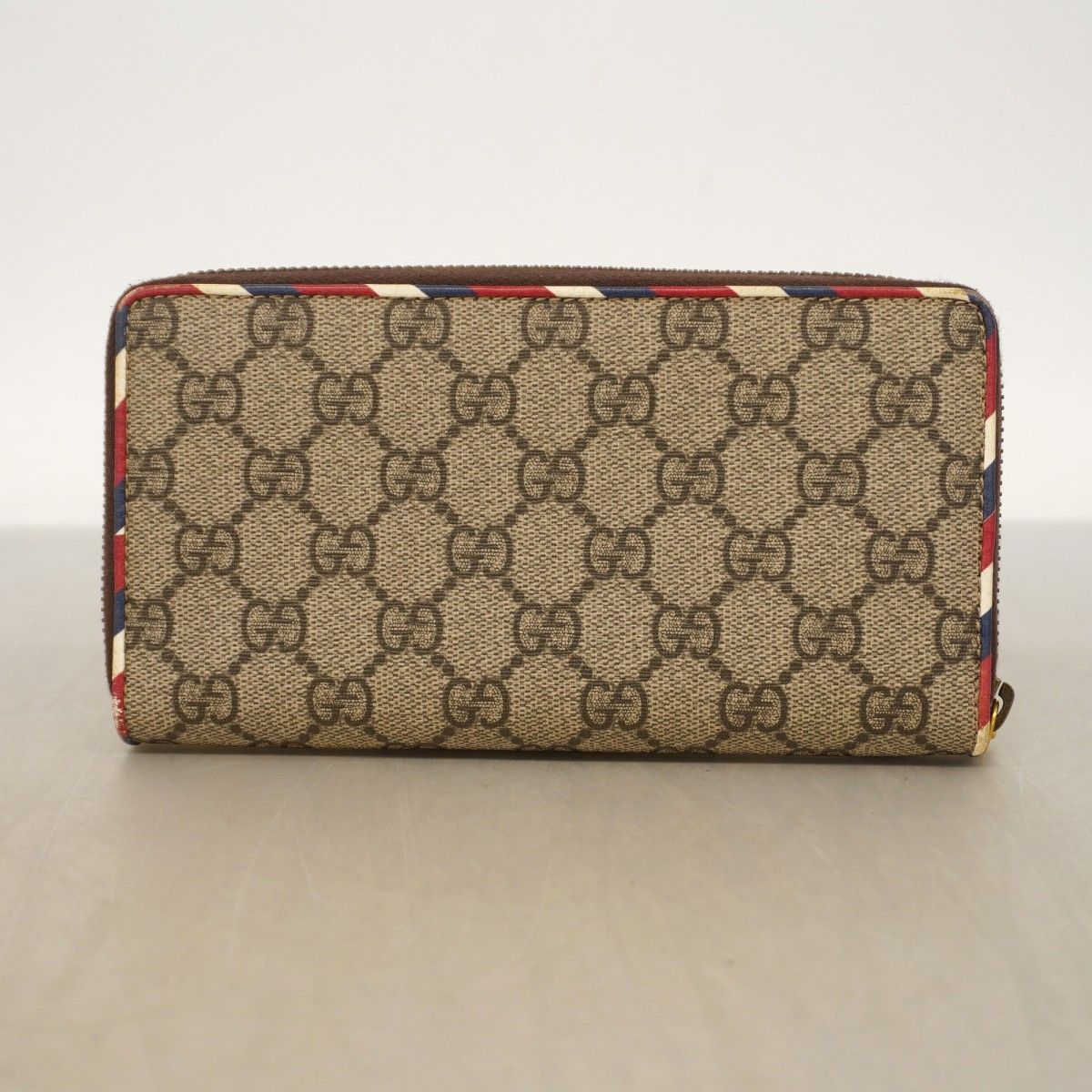Gucci Wallet GG Supreme Brown Gold — view 9