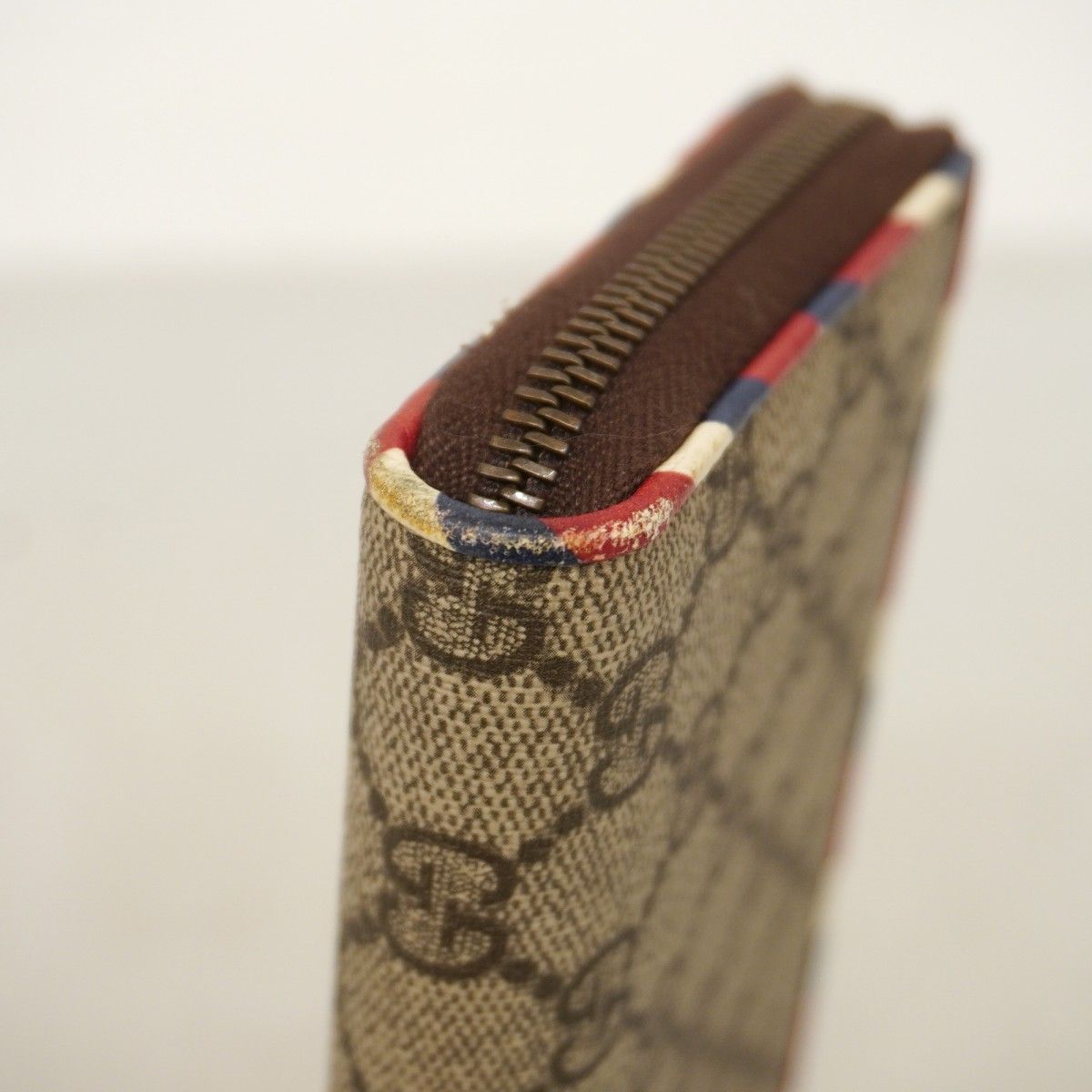 Gucci Wallet GG Supreme Brown Gold — view 6