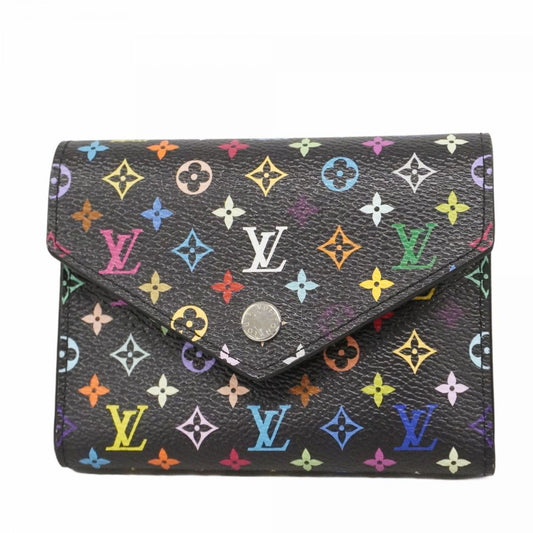 Louis Vuitton Trifold Wallet Monogram Multicolor Portefeuille Victorine Noir
