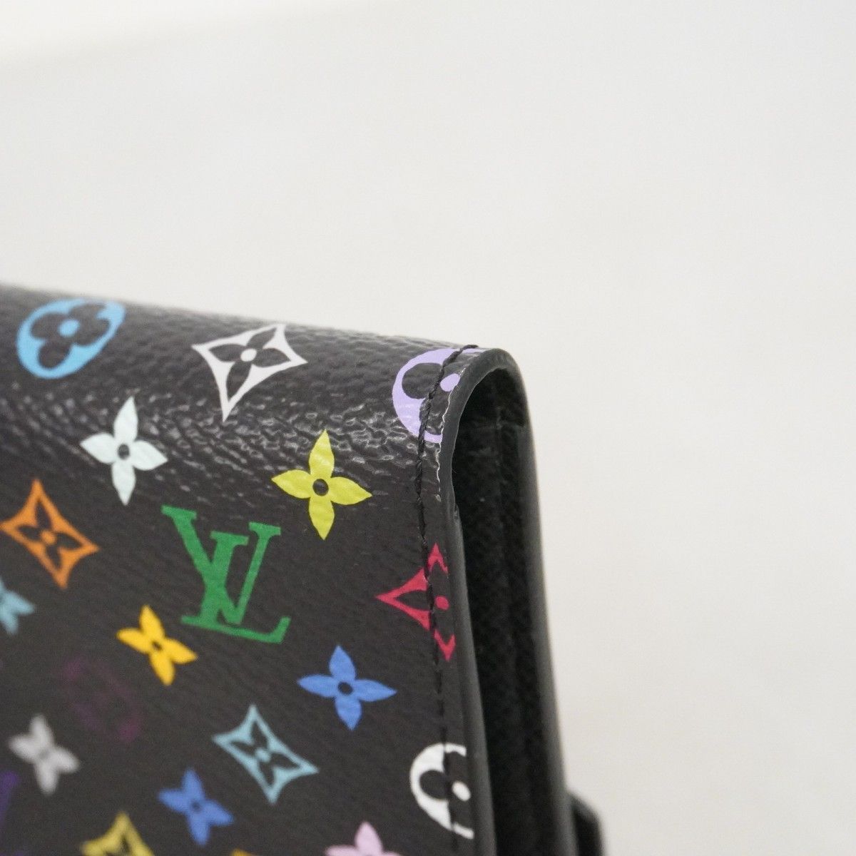 Louis Vuitton Trifold Wallet Monogram Multicolor Portefeuille Victorine Noir — view 5