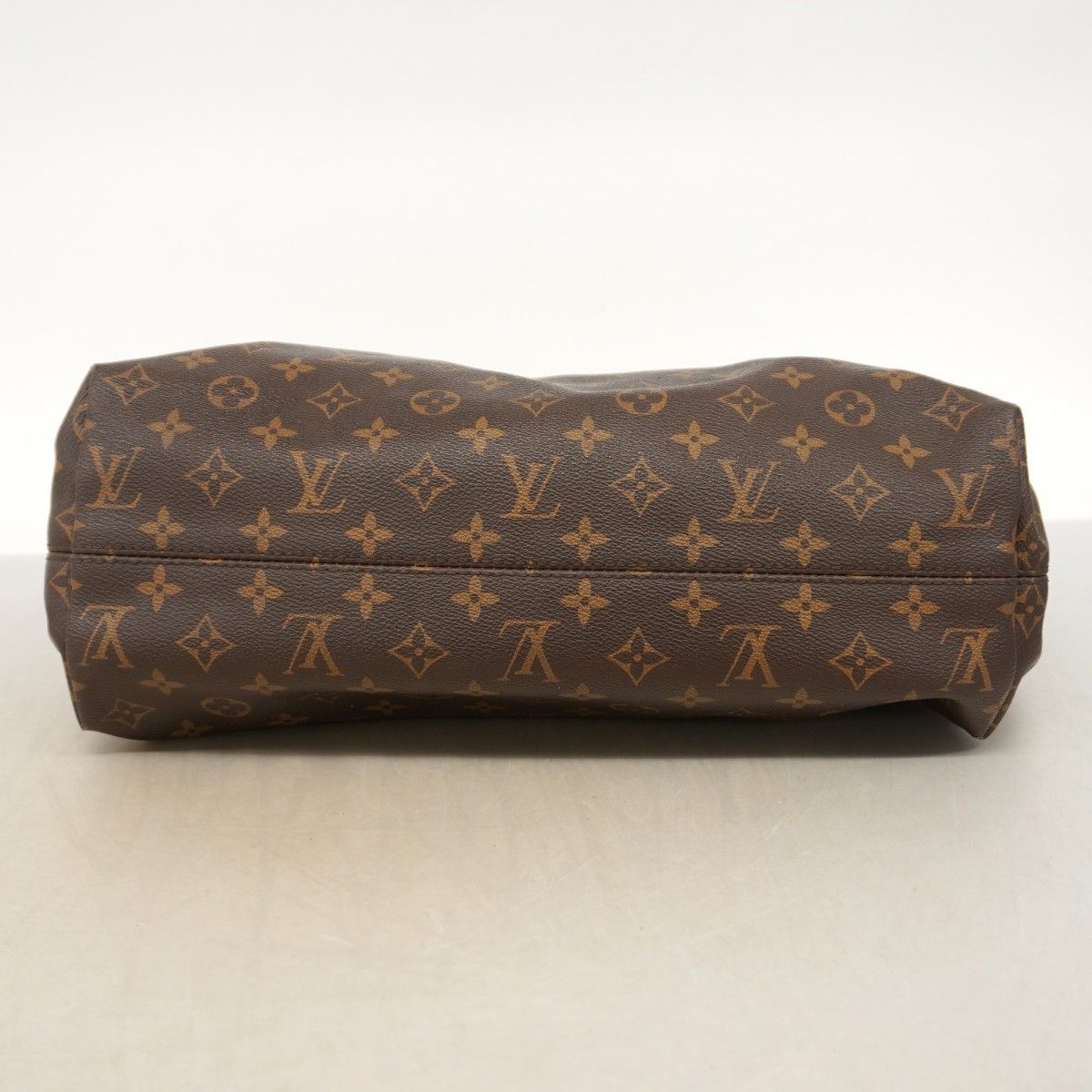 Louis Vuitton Handbag Monogram Gray Souffle MM Pivoine — view 3